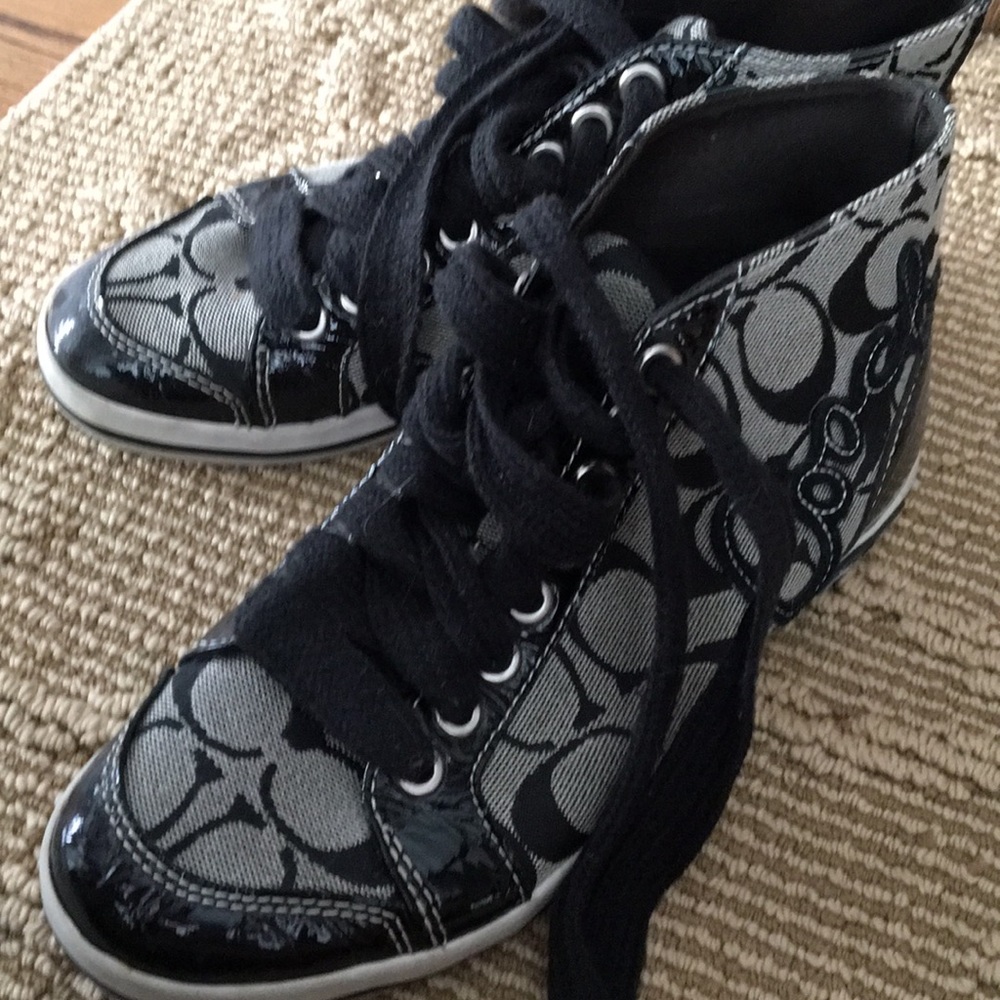 Coach high top gym shoes
